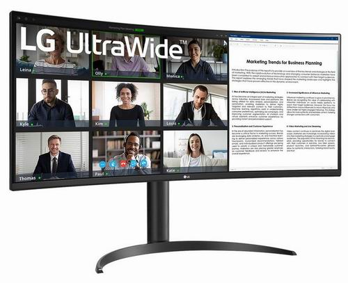  史低价！LG UltraWide 34WQ73A-B 34英寸曲面 IPS 显示器 449.99加元（原价 649.99加元  ）