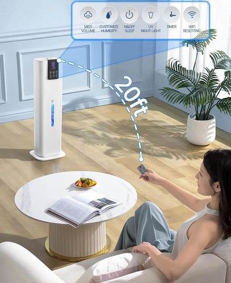  史低价！Hiswelle  8升顶部填充智能冷雾加湿器 139.99加元（原价 169.99加元）