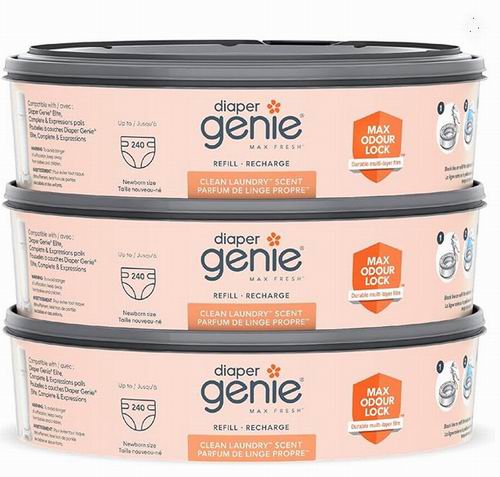  Diaper Genie 清洁味尿布桶补充装3件装 18.97加元（原价 22.97加元）