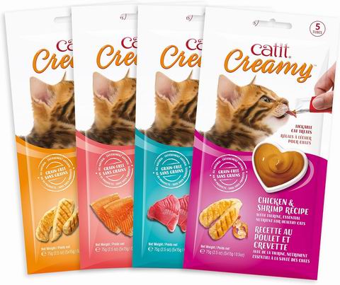 Catit Creamy 可舔金枪鱼猫零食5件装 2.54加元（原价 4.49加元）