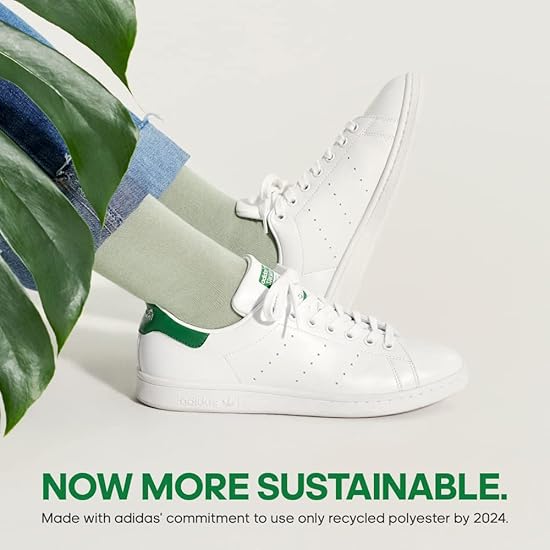  adidas Originals Stan Smith 男女同款绿尾小白鞋（36-38码）4.5折 59加元包邮！