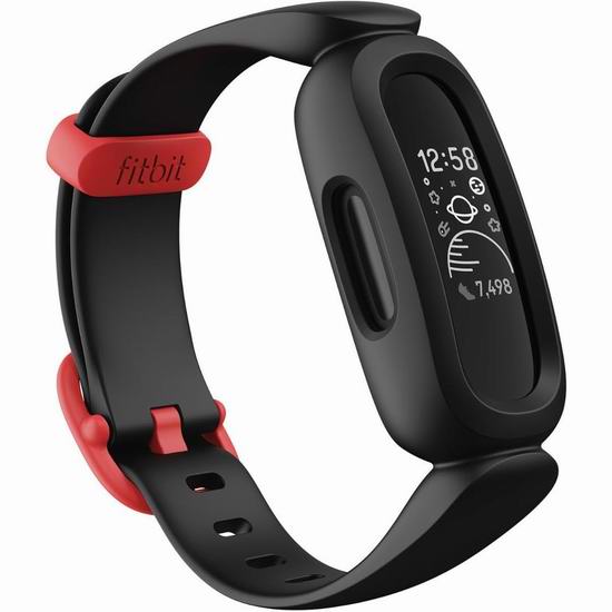  历史新低！Fitbit Ace 3 Activity 儿童版 智能运动手环5折 49.95加元包邮！