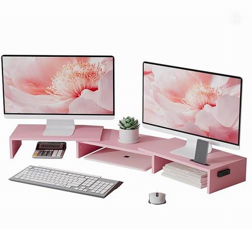 BONTEC 双显示器支架 带智能手机支架 33.99加元（原价 39.99加元）！4色可选