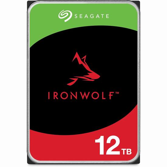  Seagate IronWolf 12TB 希捷存储器NAS 存储服务器专用硬盘 294.99加元包邮！