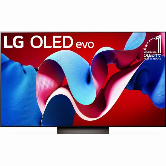 历史新低！LG C4 OLED evo 65英寸 α9 AI 4K智能电视4.8折 1596加元包邮！