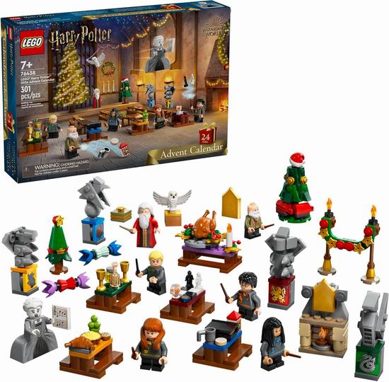  LEGO 乐高 76438 哈利·波特 2024年圣诞倒数日历 48.98加元（原价 59.99加元）