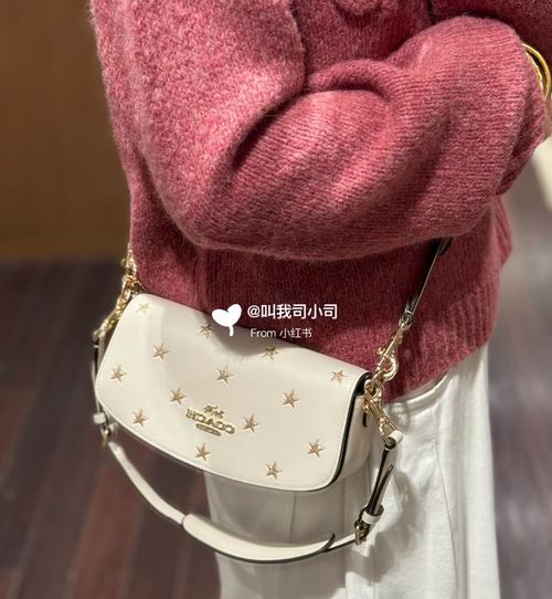  Coach 奥莱 Andrea 小号星星印花腋下包 199.99加元（原价 460加元）！2色可选