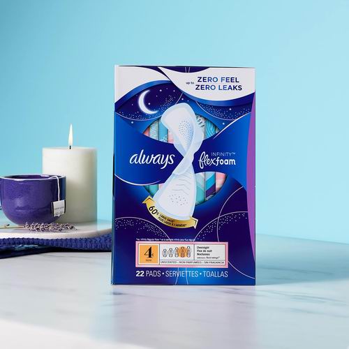  Always Infinity 隔菌夜用卫生巾4号 26片 带护翼 9.38加元（原价 10.99加元）+满立减25加元