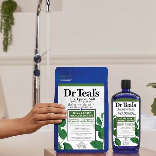  Dr Teal  放松舒缓 桉树留兰香泡沫沐浴盐1升 7.83加元（原价 8.24加元 ）