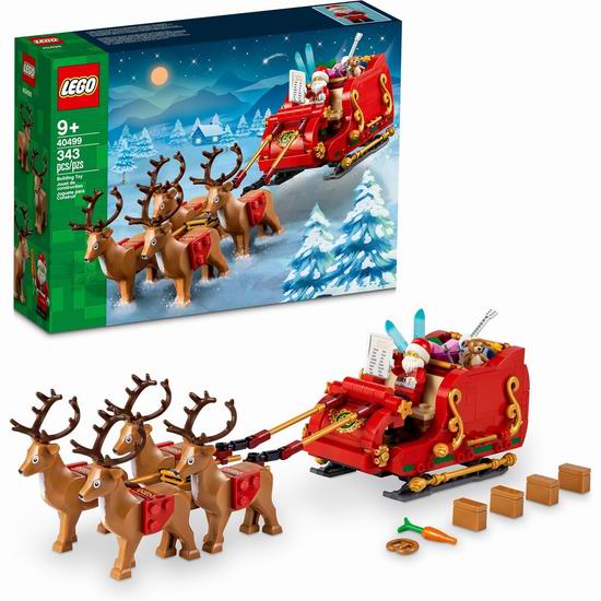  Lego 乐高 40499 圣诞老人的雪橇（343pcs）7.3折 39.99加元包邮！