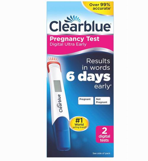  史低价！Clearblue 早早孕测试笔2支 11.98加元（原价 23.99加元）