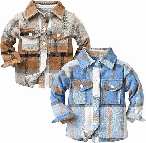  Winzik 精选婴幼儿服饰 7.9折起！封面款加厚法兰绒衬衫2件 42.49加元！每件 21.24加元