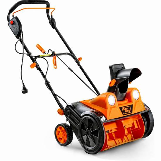  SuperHandy 15A 18英寸电动铲雪机6.8折 149.99加元包邮！会员专享！
