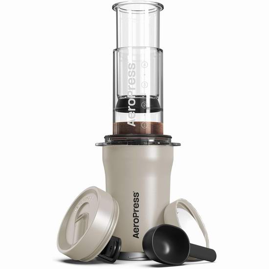  历史新低！AeroPress Go Plus 三合一便携式咖啡机7.5折 82.45加元包邮！2色可选！