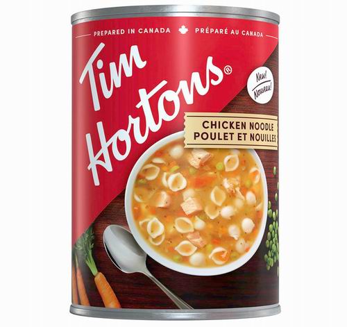  Tim Hortons 即食鸡肉面汤540毫升罐装 2.82加元（原价 4.49加元）