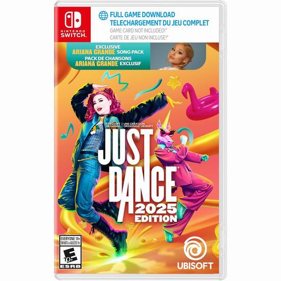  历史新低！限量版《Just Dance 舞力全开 2025》Switch/PS5游戏3.8折 24.96加元！