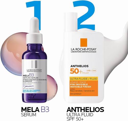  美白最佳搭配！La Roche-Posay Mela B3 美白淡斑精华液+大哥大防晒霜套装 85.25加元（原价 101.95加元）