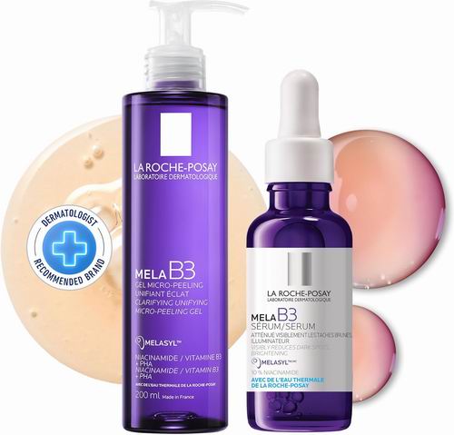  La Roche-Posay Mela B3美白淡斑洁面乳+面部精华 79.16加元（原价 98.95加元）
