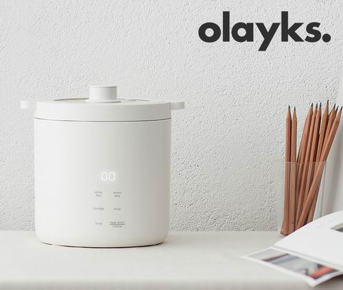  高颜值，让你每天都有好心情！Olayks 迷你电饭煲2杯 54.89加元（原价 60.99加元）