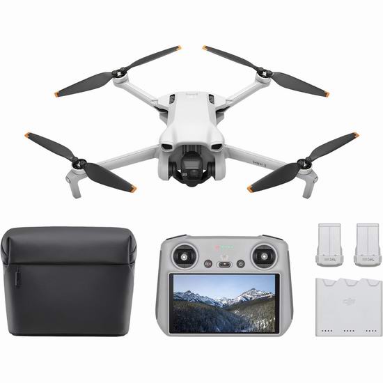 历史新低！DJI Mini 3 4K超高清 迷你航拍无人机Fly More畅飞套装 694.99加元包邮！