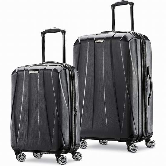  Samsonite 新秀丽 Centric 2 20+24英寸 全PC超轻拉杆行李箱2件套4.8折  211.19加元包邮！2色可选！