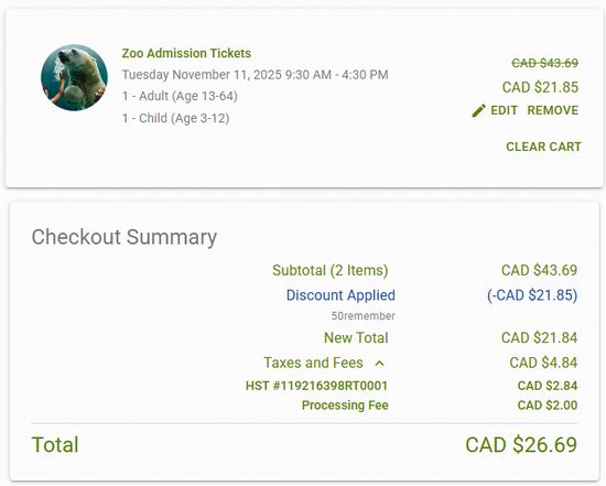 宝妈宝爸看过来!多伦多动物园11月11日门票半价,赶紧安排!