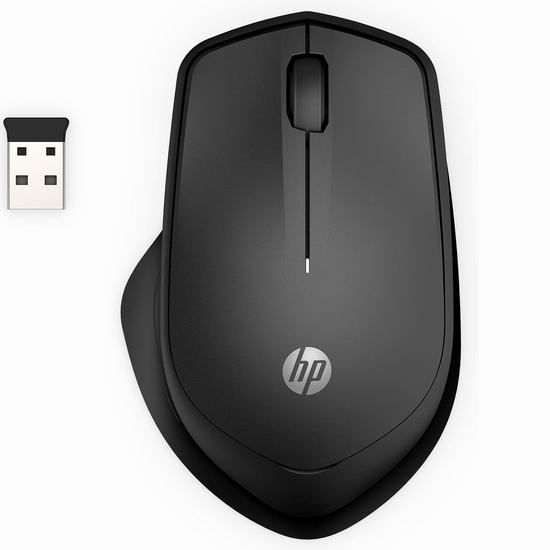  历史新低！HP 280 惠普人体工学静音无线鼠标3.9折 12.99加元！