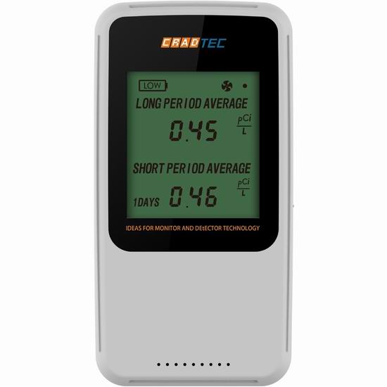  白菜价！CRADTEC 数字式氡气检测仪3.5折 91.19加元包邮！