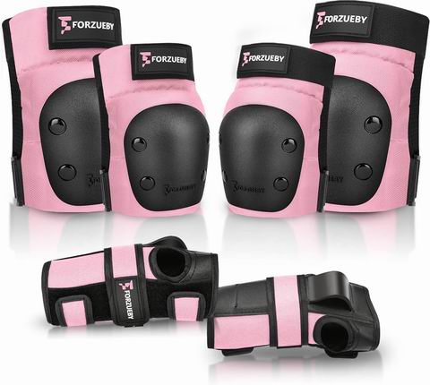  史低价！Forzueby 6合1 成人/儿童护膝护肘护腕套装 24.79加元（原价 40.99加元）  ！多色可选