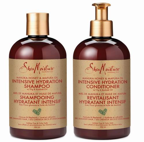  SheaMoisture 麦卢卡蜂蜜马弗拉油强效保湿洗发水+护发素 20.35加元（原价 26.58加元）