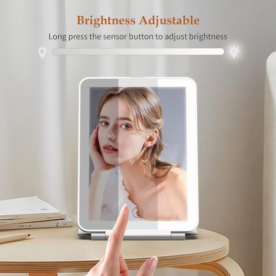  Zelaxy 72 LED 3色照明 化妆镜3.9折 12.99加元！