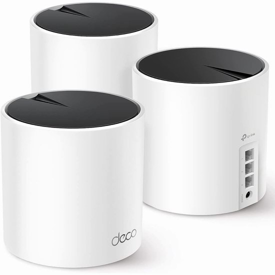  历史新低！TP-Link Deco AX3000 WiFi 6 双频智能无线路由器3件套4.8折 169.99加元包邮！覆盖面积6500呎！