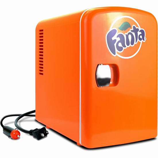  Coca-Cola Fanta 可口可乐芬达 4升 制冷/制热两用 双电源 迷你冰箱5.1折 49.98加元包邮！