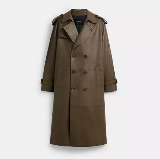  Coach 男式羔羊皮双排扣大衣 1100加元（原价 2200加元，xs码）