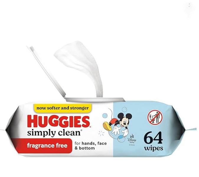  Huggies 无香型低过敏婴儿湿巾64片 2.84加元（原价 3.99加元）