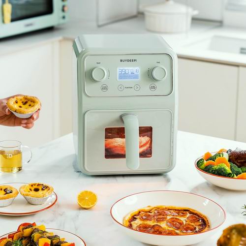  BUYDEEM F51  4.2QT  8合1复古空气炸锅/烤箱 199.99加元（原价 219.99加元）！2色可选