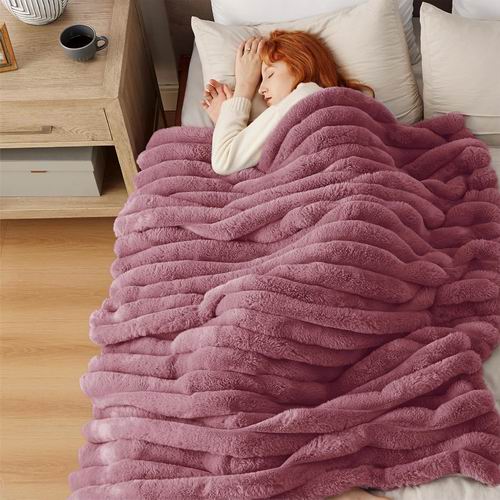  Bedsure 50 英寸 x 70 英寸 厚实温暖蓬松 人造毛毯/泡泡毯 5.7折 39.99加元