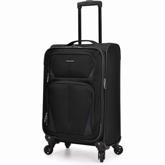  US Traveler 22英寸可扩展软壳拉杆行李箱/登机箱5.1折 58.59加元包邮！