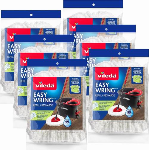  Vileda EasyWring 旋转拖把替换装6件装 36.88加元（原价 42.99加元）