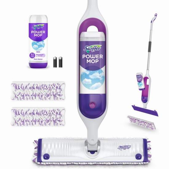  历史新低！Swiffer PowerMop 清新香味 5倍清洁力 喷雾拖把6.4折 32.99加元！