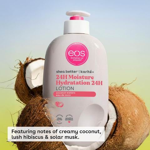  eos Shea Better 24H 椰子水 身体保湿乳液473毫升  12.91加元 （原价 16.99加元）！2色可选