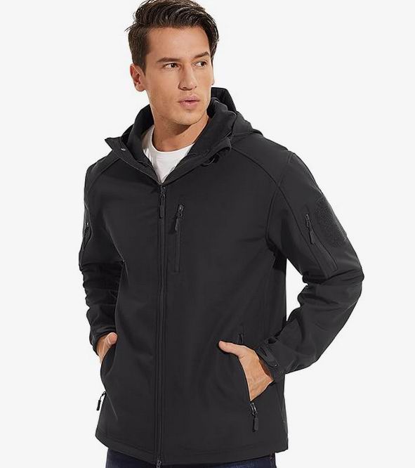  TACVASEN 男式 Tactical 带帽 防水软壳外套 49.99加元（原价 69.99加元）