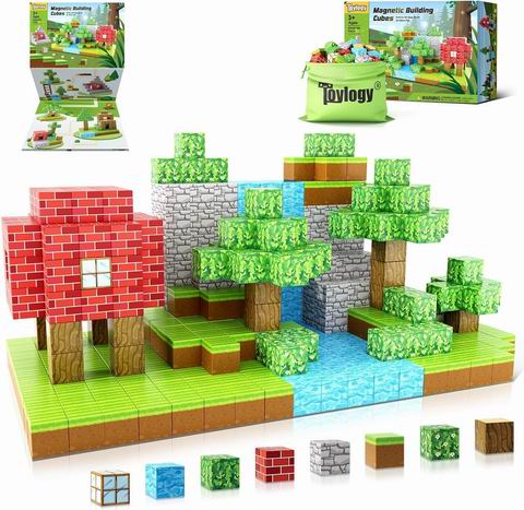  史低价！Toylogy  建造世界版地雷磁性积木48件 30.39加元（原价 79.99加元）