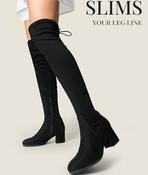  DREAM PAIRS 女士过膝长筒靴 59.99加元（原价 79.99加元）