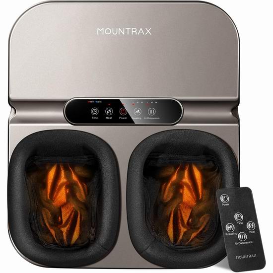  历史新低！MOUNTRAX 电动足部按摩器/足疗机5.9折 111.99加元包邮！