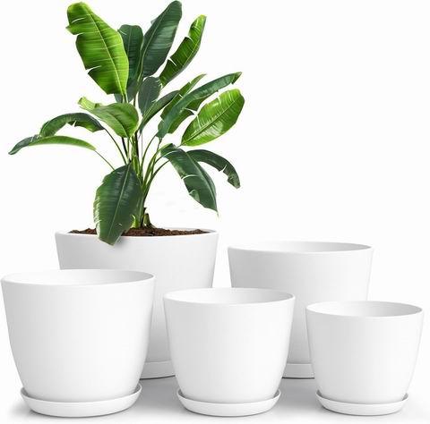  Utopia Home 塑料花盆5件套 15.99加元（原价 22.99加元）