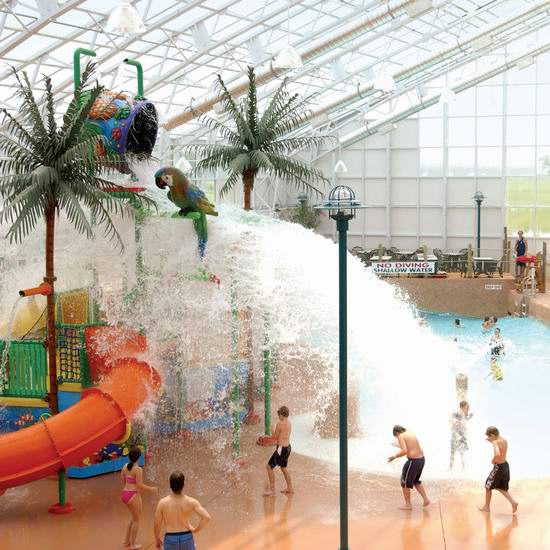  大瀑布 Americana Resort Waves 室内水上乐园1-4人门票5折 20加元起！
