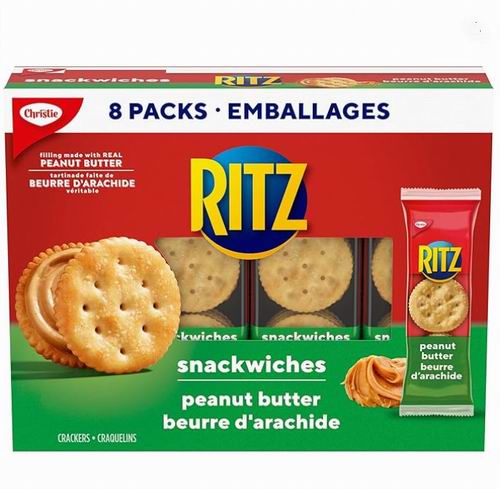 RITZ 花生酱三明治饼干 4.55加元（原价 4.79加元）