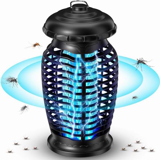  白菜价！历史新低！CACULE 4200V 高压灭蚊灯1.4折 22.99加元包邮！