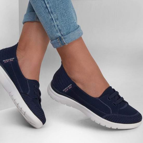  Skechers 斯凯奇 On-The-go 女式一脚蹬乐福鞋4.1折 44.99加元包邮！